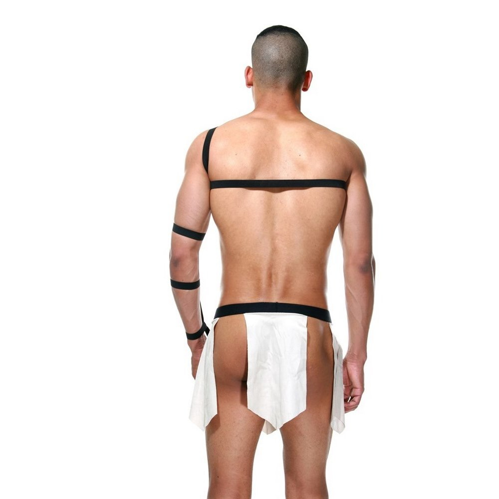 Мужской эротический костюм "Гладиатор" 2 в 1: портупея и юбка LaBlinque LB15366