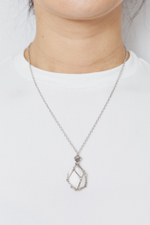 Авоська-подвеска для кристаллов серебристая S