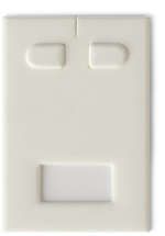 Вкладыш 05/наклонный/для серег/2 язычка/окошко для бирки/прорезь для нитки