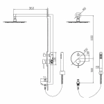 Душевая система RGW Shower Panels SP-6143-01 50140801-01 хром