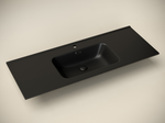 Умывальник накладной прямоугольный (цвет Черный Матовый) Element 1210x465x180мм