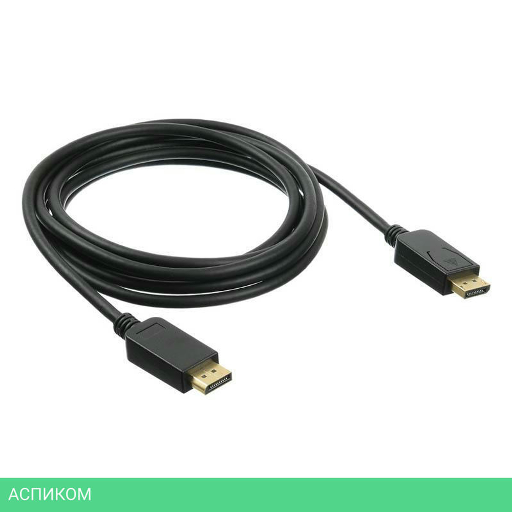 Кабель Buro v 1.2 DisplayPort (m)/DisplayPort (m) 2м позолоченные контакты черный (BHP DPP_1.2-2)