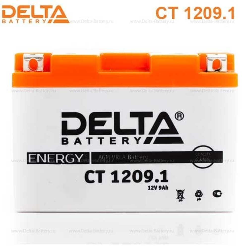 Аккумуляторная батарея Delta CT 1209.1 (12V / 9Ah) [YT9B-BS]