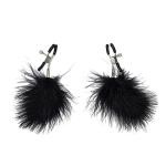 Зажимы на соски с черным пухом Lola Games Party Hard Euphoric 1131-01lola