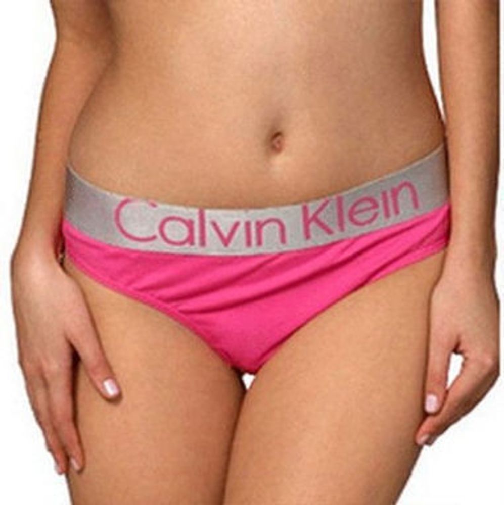 Женские трусы слипы розовые Calvin Klein Women Panty Pink