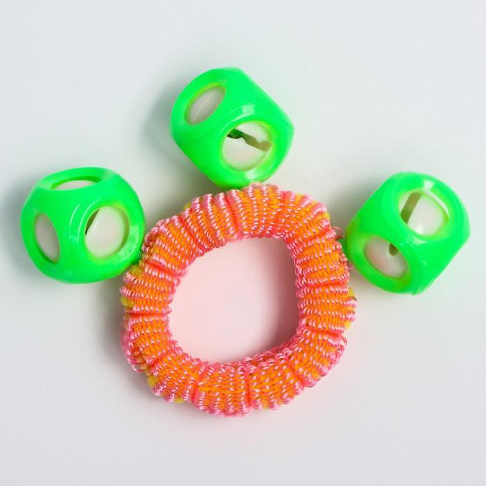 5386326 Погремушка - браслет «На ручку», 3 шарика