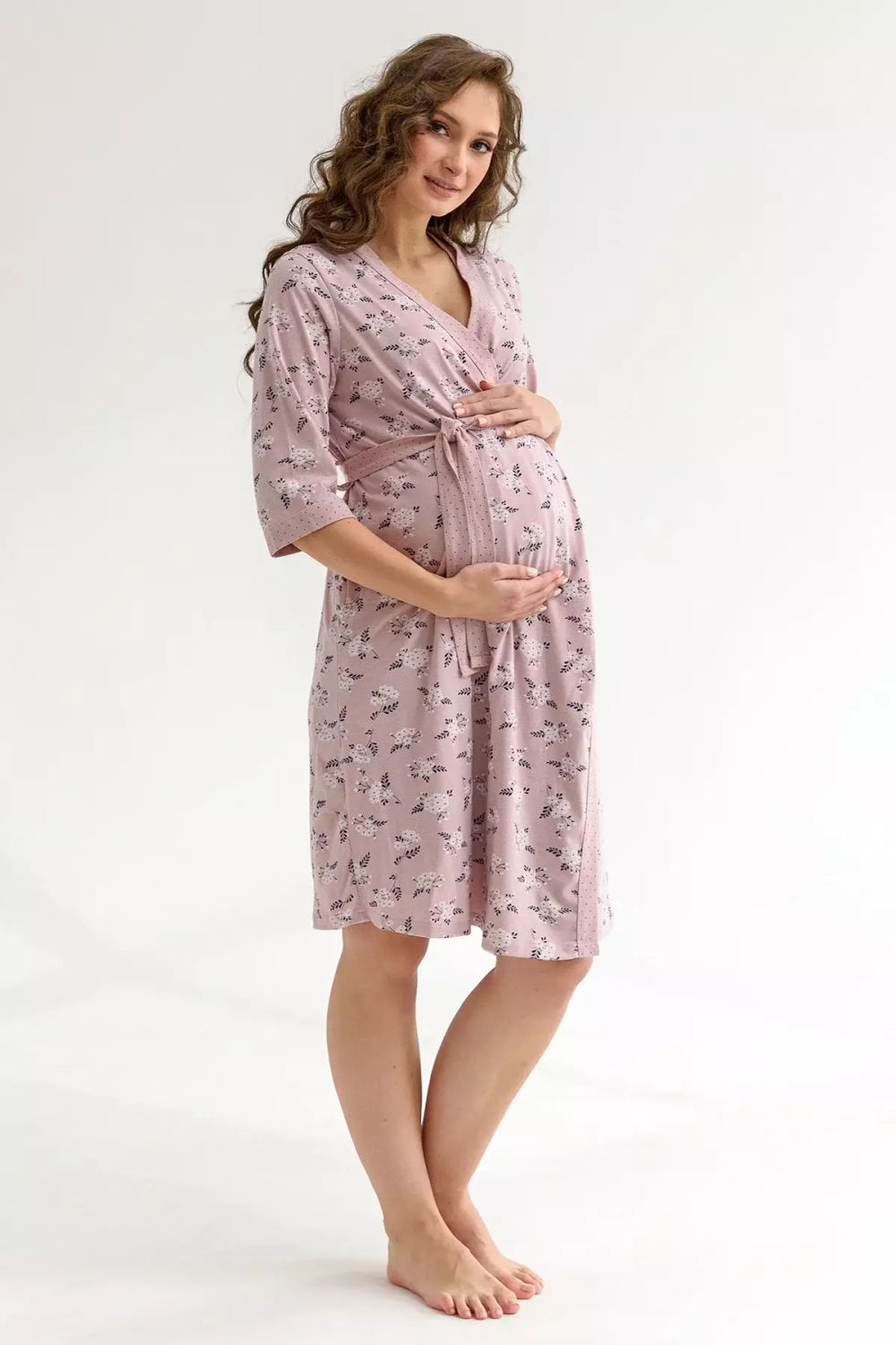 Комплект женский для беременных и кормящих 1730-К (розовый)