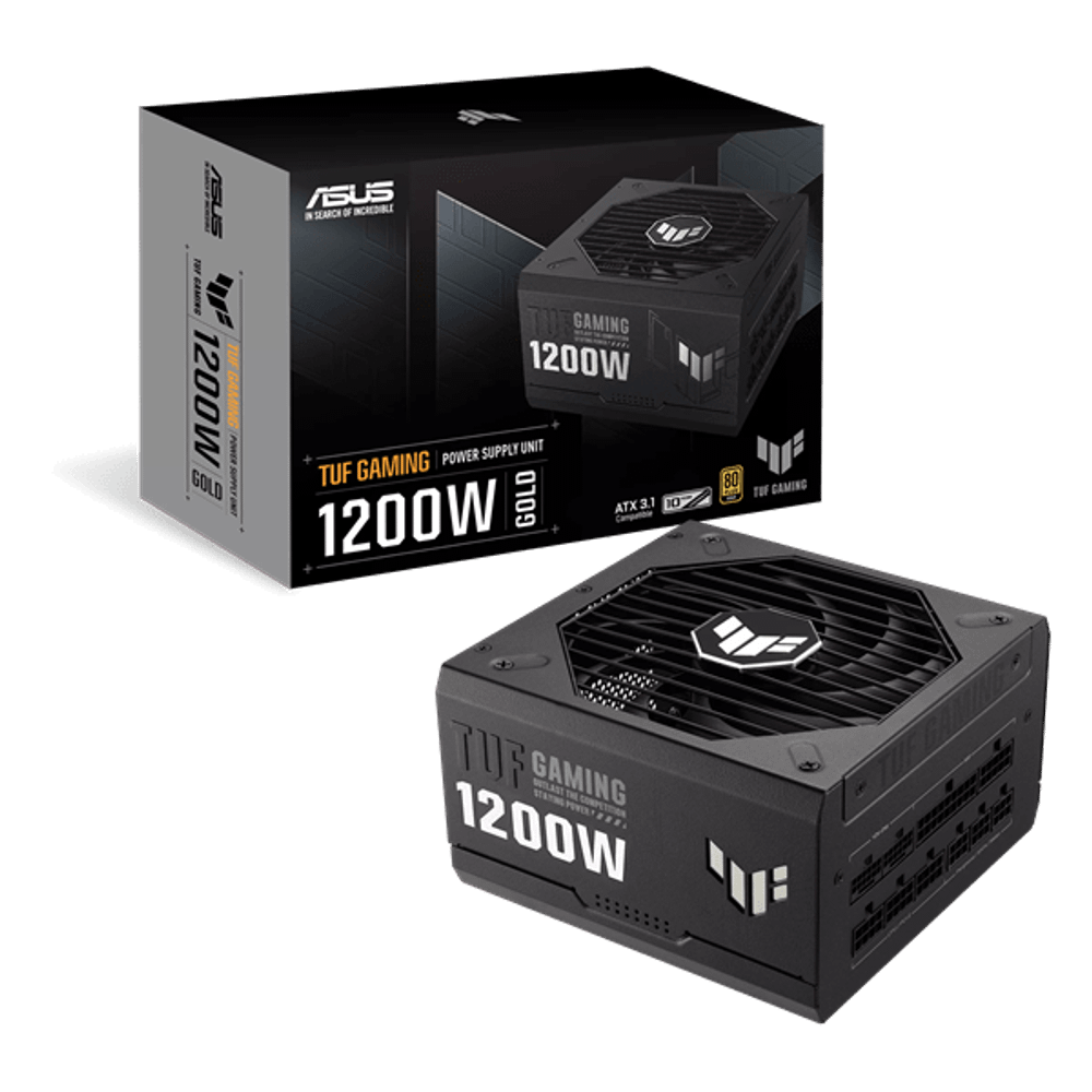 Блок питания ASUS 1200W, TUF Gaming 1200W Gold, Full Modular, 80+ GOLD, КПД 92%, TUF-GAMING-1200G