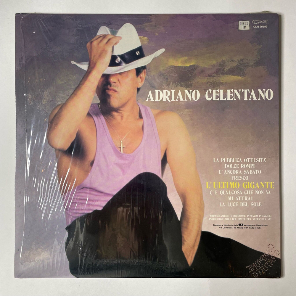 Винтажная виниловая пластинка LP Adriano Celentano La Pubblica Ottusita (Italy 1987) Fresco