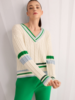 Пуловер из хлопка и шерсти