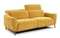 Диван-реклайнер с электроприводом Jasper, 200 см, желтый
