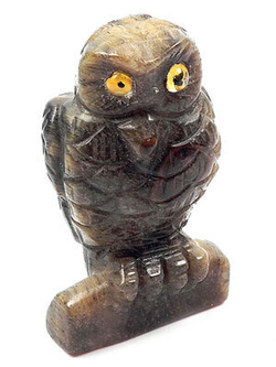 Сова натуральный камень асс.