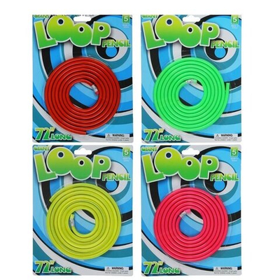 Карандаш чернографитный Гнущийся с ластиком 1,8 метра МИКС