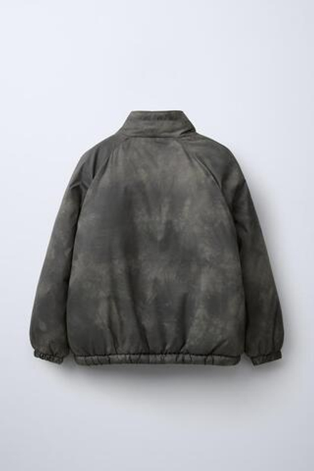 ZARA СТЕГАНАЯ КУРТКА WATER REPELLENT, СВЕТЛЫЙ ХАКИ