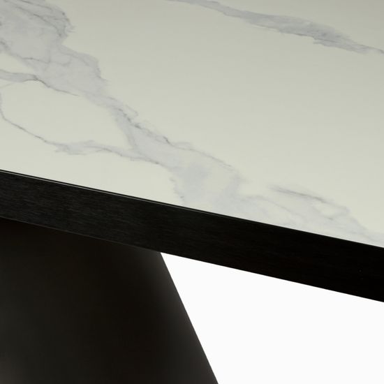 Обеденный стол Rory 260х100 нержавеющая сталь, столешница фарфор