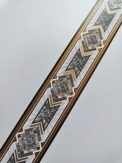 Бордюр бумажный 4 см окантовка лента темно-коричневый