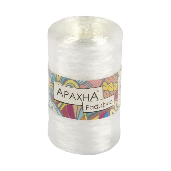 Пряжа Arachna Raffia / уп.5 мот. по 50г, 200м, 03 молочный