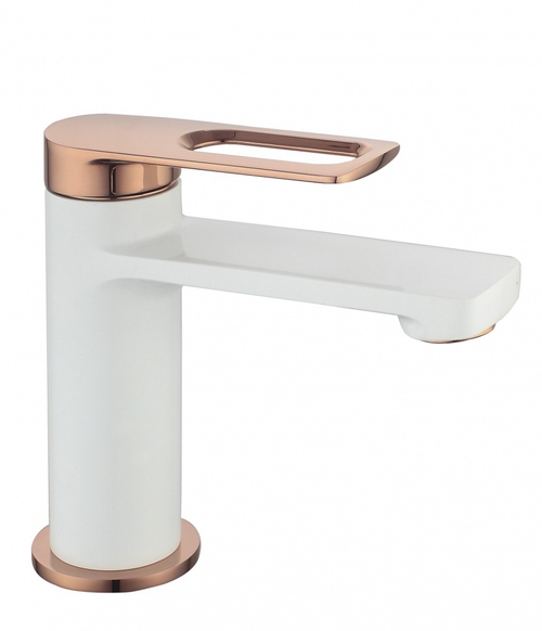 293511-FL Смеситель од. для раковины (бел/зол.) ViEiR (10/1шт)