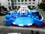 Наземный надувной аквапарк «Морское царство» 16*16*6 м