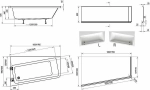 Ванна акриловая Ravak 10° 170x100