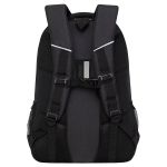 Рюкзак Grizzly, 32*45*23см, 2 отделения, 4 кармана, анатомическая спинка, черный
