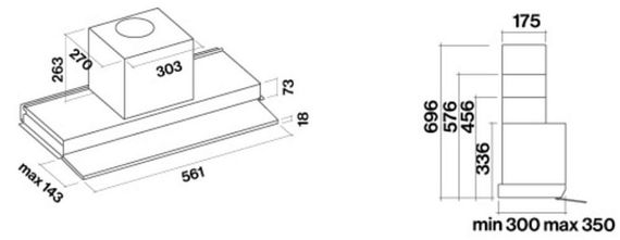 Вытяжка Falmec MOVE 60 WHITE