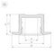 Профиль Arlight SL-Slim-H13M-F25-2000 Black 037114