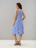 Платье П-012/голубой-мак