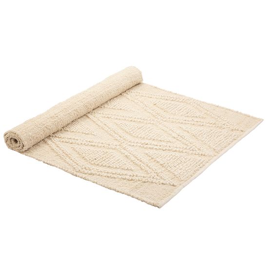 Ковер из шерсти и переработанного хлопка shillong из коллекции ethnic, 120х180см