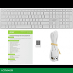 Клавиатура Acer OKR301 белый/серебристый (ZL.KBDEE.015)