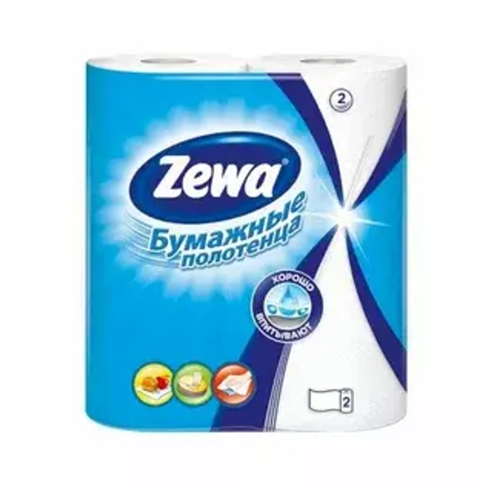 ZEWA  ПОЛОТЕНЦЕ 2-х сл  2рул  *12