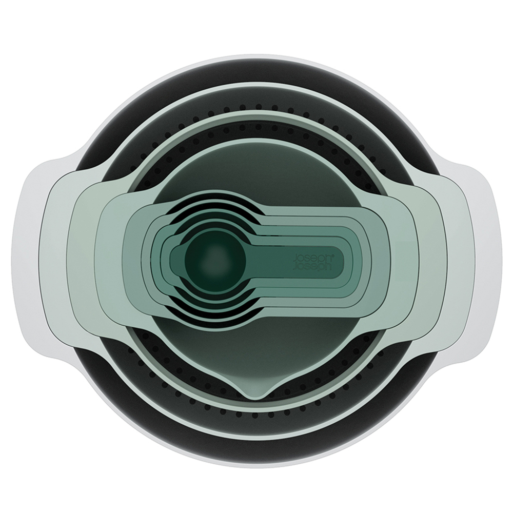 Набор мисок nest 9 plus, зеленый, 9 пред.