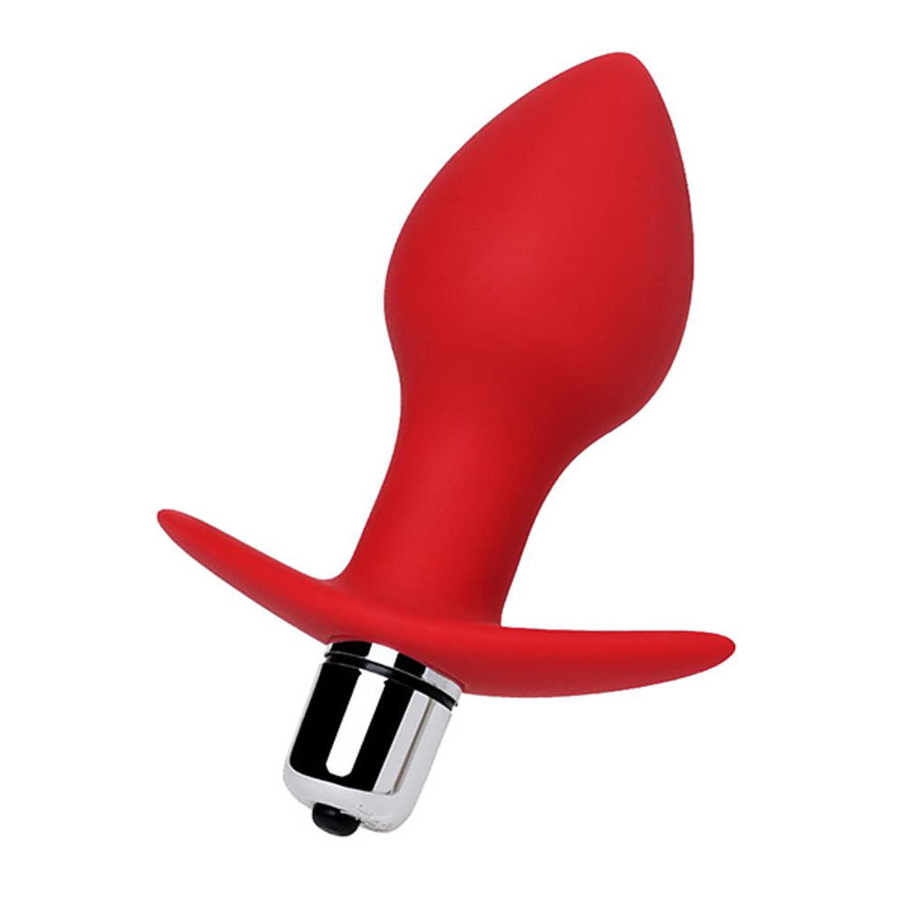 Красная анальная вибровтулка 9,7см ToyFa ToDo Glam 358002