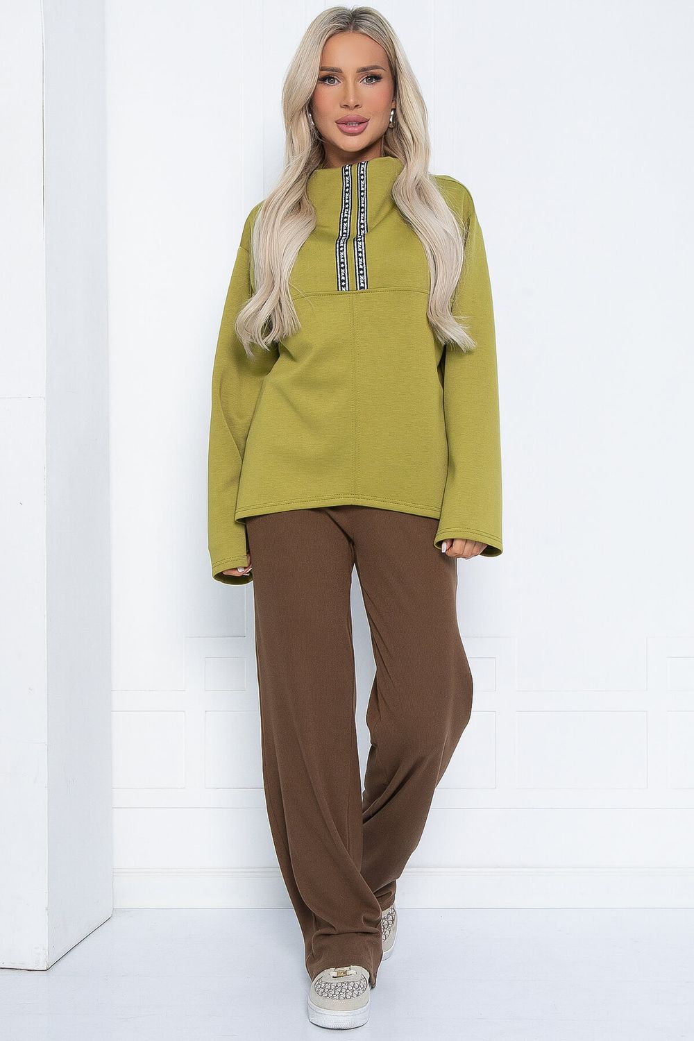 Свитшот Сати (лайм) Б12552-7 LT Collection