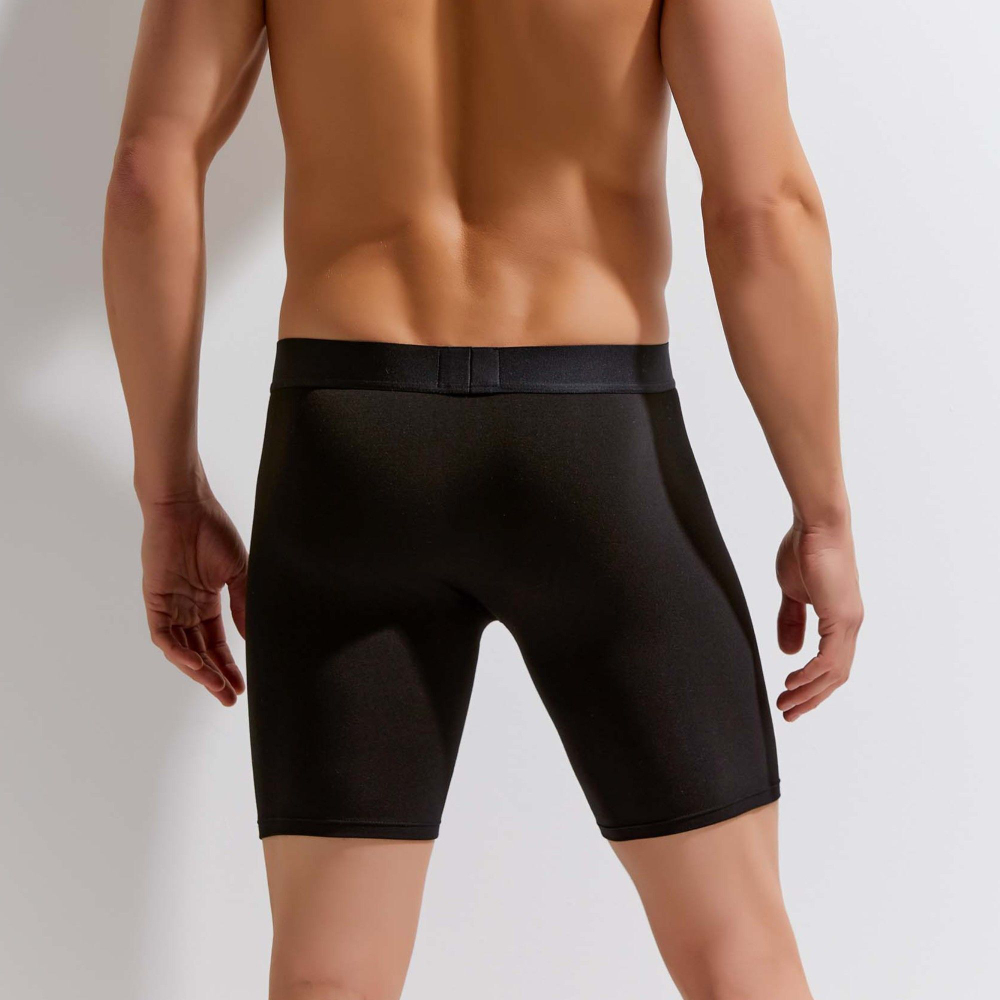 Удлиненные мужские трусы-боксеры Cotton Classic Boxer Brief (Размер: L) (Цвет: белый)