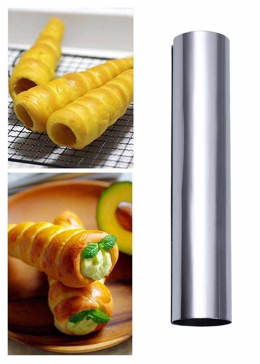 Форма "Трубочка" для выпечки "Канноли" 14.5х2.5 см