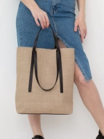 сумка большая через плечо шоппер тканевый