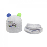 Комплект д/мальчика (шапка + шарф-снуд) р.46-48 (Мегашапка) 70183 в ассорт.