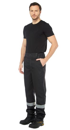 Костюм "Виват" NEW брюки (черный/василек/т.синий)