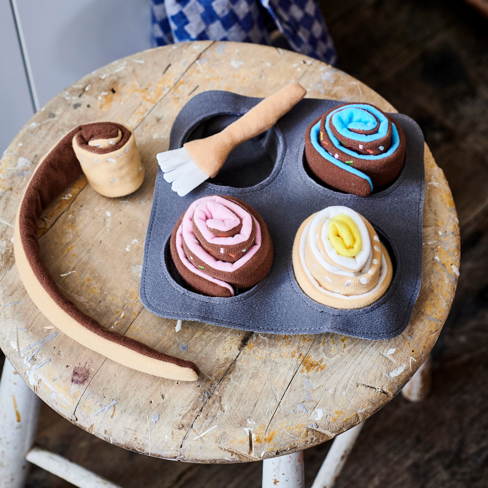 Мягкая игрушка IKEA DUKTIG (ДУКТИГ), Набор для выпечки, 6 шт.