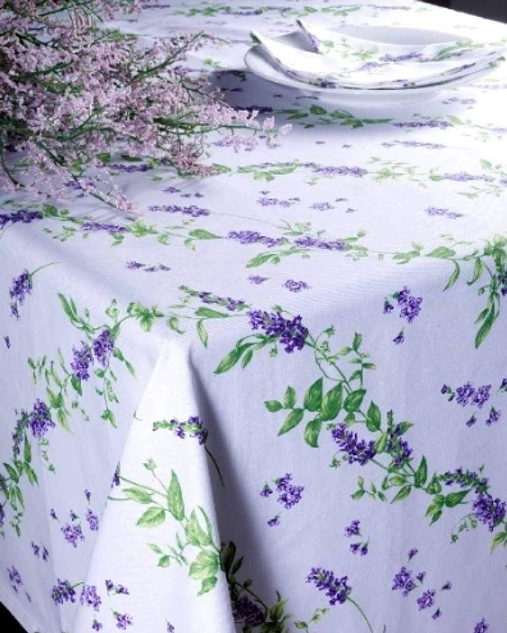 Скатерть 120x150 Anna Maria 3511 Teflon Wtite с пропиткой