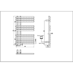 Полотенцесушитель электрический Boheme VENTURO 723-BR, BRONZE