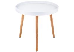 Журнальный столик Hof 50х45 white / wood