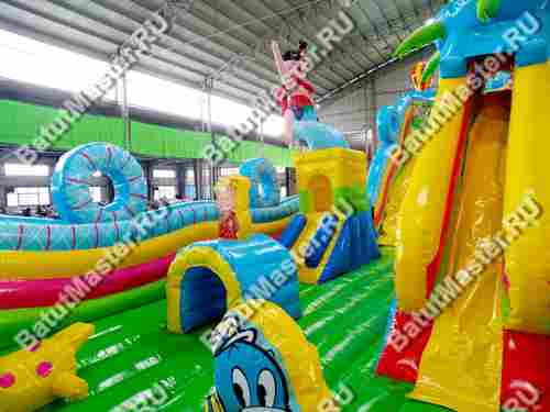Коммерческий батут "Летняя прогулка", 17*7*7,5 м