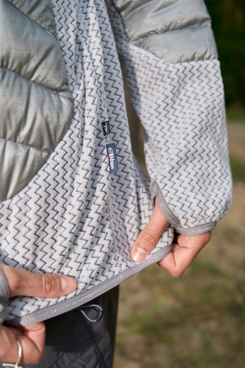 Куртка Nothomme Blue Pertex Quantum Diamond Shield Down Jacket "Light Green Gray"