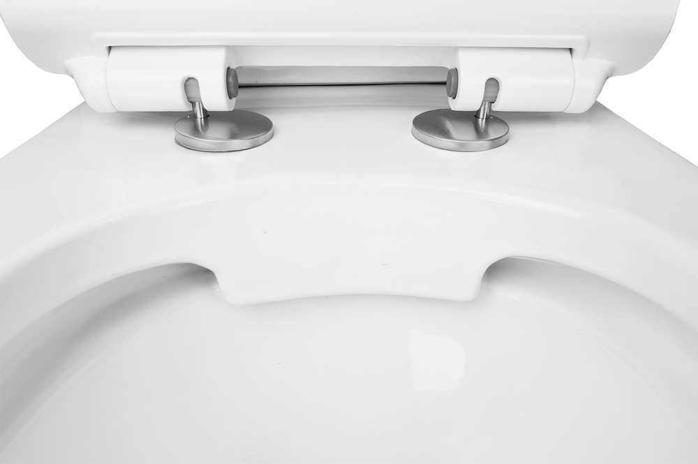 Унитаз напольный Azario CORSA 630x380x830 безободковый с бачком и сиденьем микролифт (AZ-2062S)