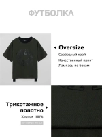 Зеленая футболка для мальчика в школу