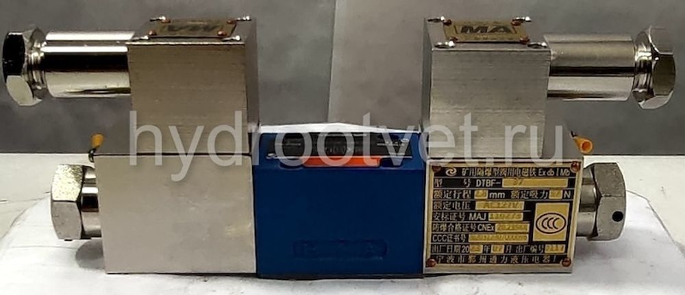 G1-GD-4WE6J-60S/B127N9/V - Гидрораспределитель во взрывобезопасном исполнении I группа золотниковый Ду 6 с электроуправлением G24, схема J (34), возврат - пружинный