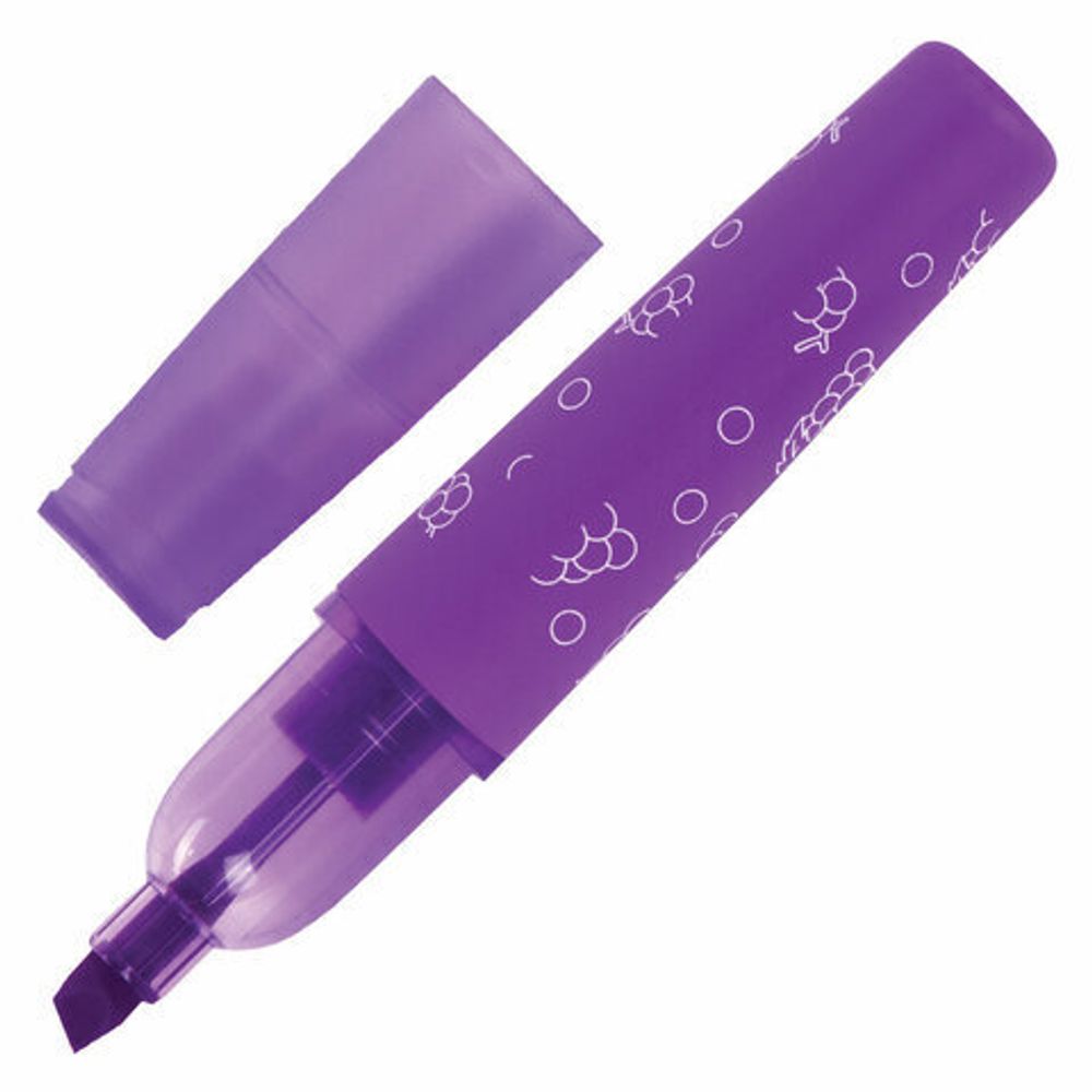 Набор текстовыделителей ЮНЛАНДИЯ 4 шт., АССОРТИ, "ФРУКТЫ", АРОМАТИЗИРОВАННЫЕ, линия 1-5 мм, 151908