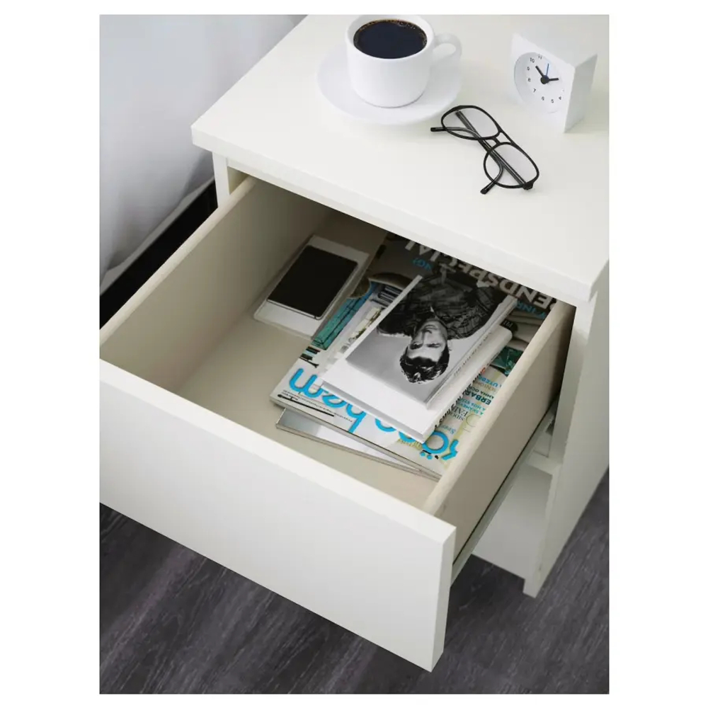Мебель для спальни, набор из 3 предметов - IKEA MALM, 48х78х80/40х48х55 см,белый МАЛЬМ ИКЕА
